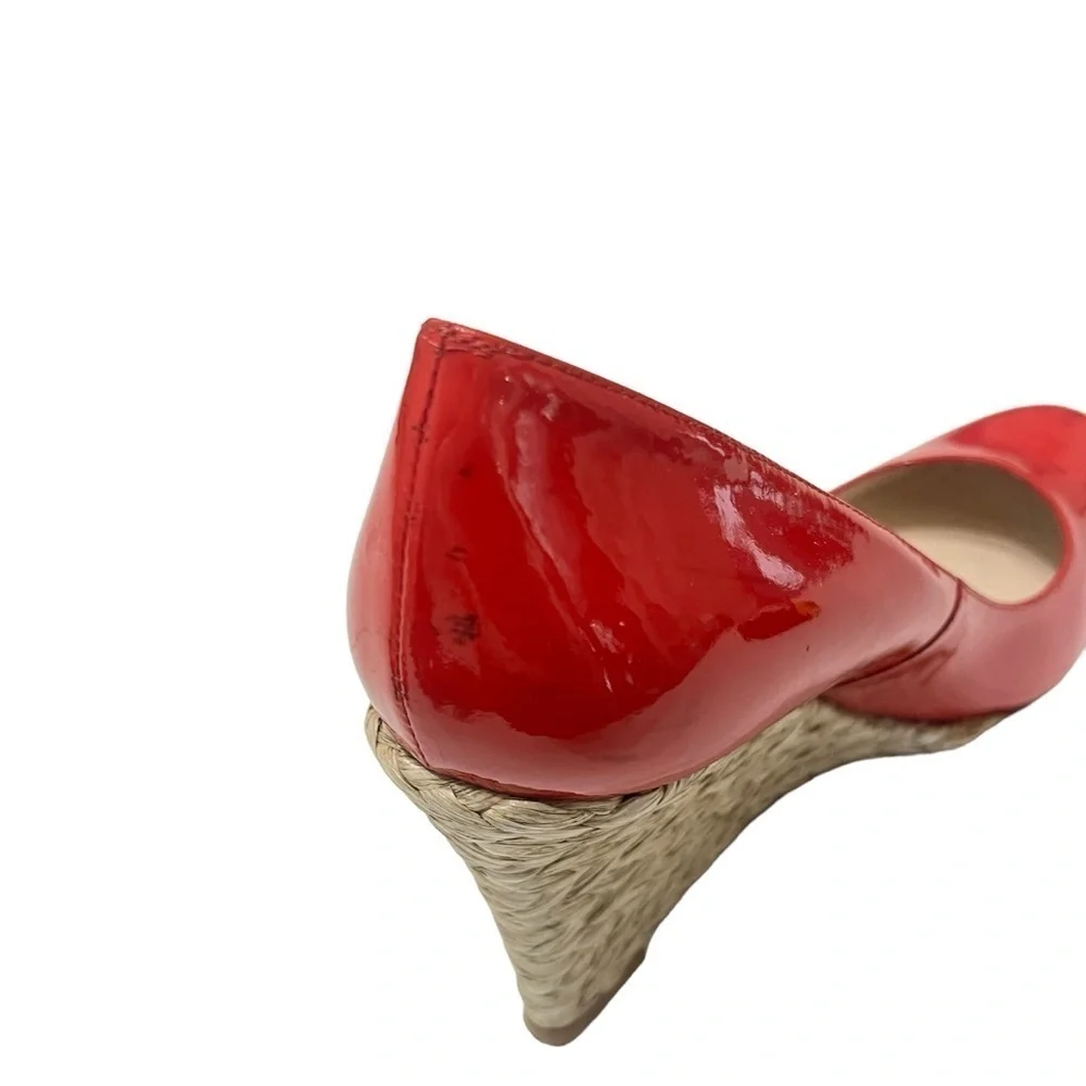 L.K. Bennett Red/orange Wedges size‎ 9.5